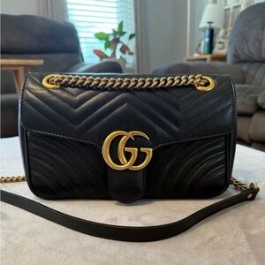 Gucci Double GG Black Crossbody